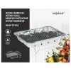 Grill błyskawiczny w kolorze srebrnym - 31 x 24 cm