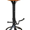 Hocker barowy w kolorze jasnobrązowym - wys. 81 x Ø 40 cm