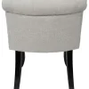 Hocker "Eleonor" w kolorze szarym - 60 x 68 x 54 cm