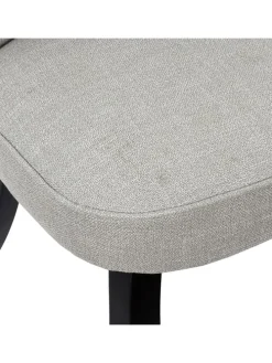 Hocker "Eleonor" w kolorze szarym - 60 x 68 x 54 cm