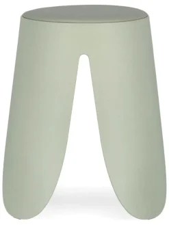 Hocker "Imogen" w kolorze miętowym - wys. 47 x Ø 37 cm