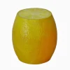 Hocker "Lemon" w kolorze żółtym - wys. 41,5 x Ø 39,5 cm