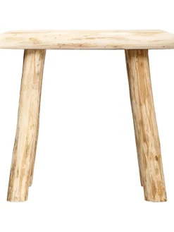 Hocker w kolorze beżowym - 34,5 x 31 x 23 cm