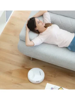 Inteligentny robot sprzątający w kolorze białym - Ø 22,5 cm