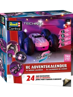 Kalendarz adwentowy "Stunt Car" w kolorze jasnoróżowym - 8+