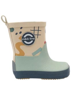 Kalosze barefoot w kolorze beżowo-miętowym