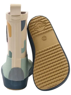 Kalosze barefoot w kolorze beżowo-miętowym
