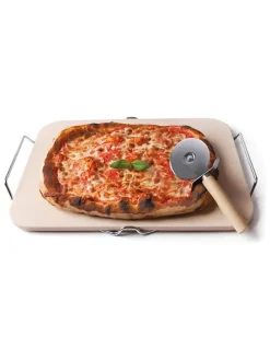 Kamień w kolorze beżowym do pieczenia pizzy - 38 x 30,5 cm