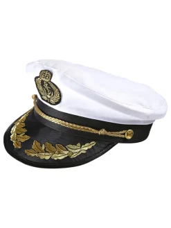 Kapelusz "Luxury Captain" w kolorze biało-czarnym