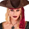 Kapelusz "Pirate tricorn hat" w kolorze brązowym