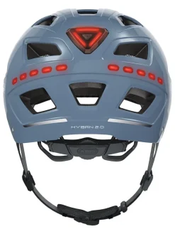 Kask rowerowy "Hyban 2.0 LED" w kolorze błękitnym