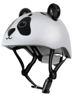 Kask rowerowy w kolorze czarno-białym