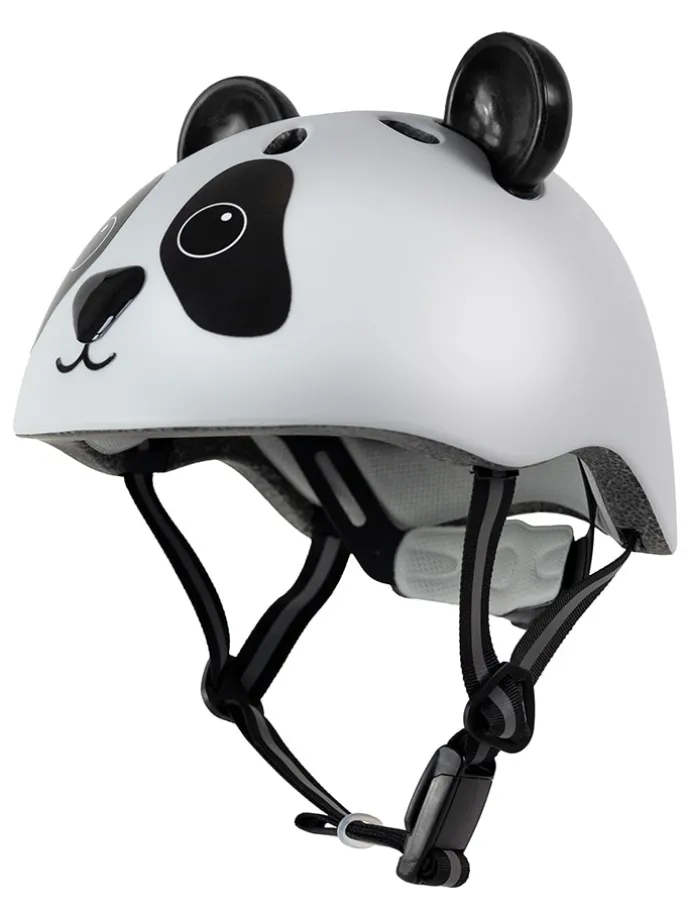 Kask rowerowy w kolorze czarno-białym