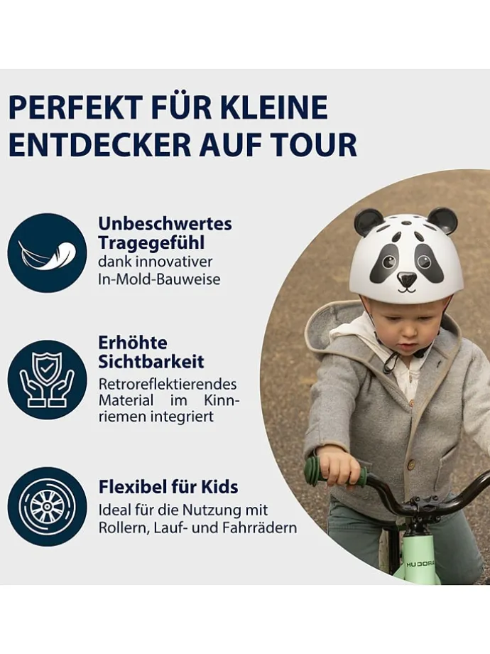 Kask rowerowy w kolorze czarno-białym