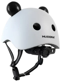 Kask rowerowy w kolorze czarno-białym