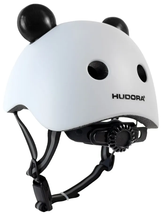Kask rowerowy w kolorze czarno-białym
