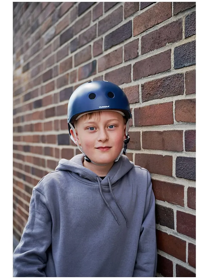 Kask rowerowy w kolorze granatowym - 4+