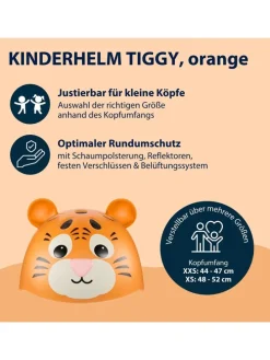 Kask rowerowy w kolorze pomarańczowym