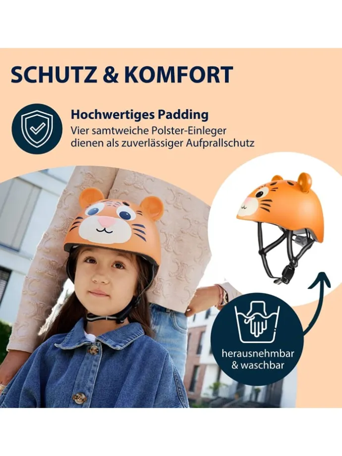Kask rowerowy w kolorze pomarańczowym