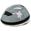 Kask rowerowy w kolorze szarym dla lalek - 3+