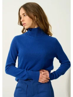Kaszmirowy sweter "Eileen" w kolorze granatowym