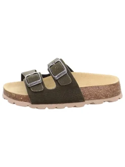 Klapki w kolorze khaki