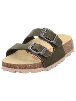 Klapki w kolorze khaki