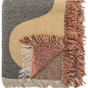 Koc "Arni" w kolorze beżowo-pomarańczowo-czarnym - 160 x 130 cm