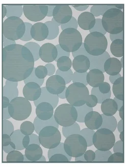 Koc "Circles" w kolorze beżowo-zielonym - 200 x 150 cm
