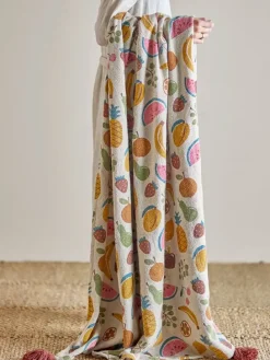 Koc "Fruitta" ze wzorem - 160 x 130 cm