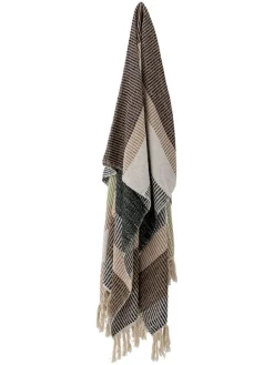 Koc "Isnel" w kolorze beżowo-brązowym - 160 x 130 cm