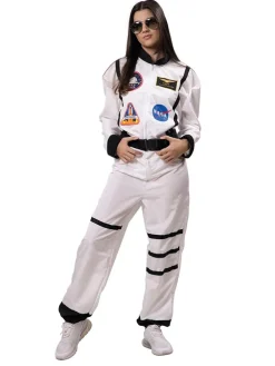 Kombinezon kostiumowy "Astronaut" w kolorze białym ze wzorem