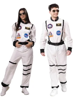 Kombinezon kostiumowy "Astronaut" w kolorze białym ze wzorem
