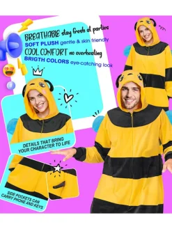 Kombinezon kostiumowy "Bee" w kolorze żółto-czarnym