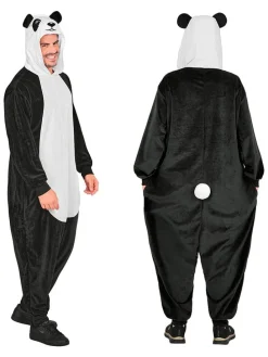 Kombinezon kostiumowy "Panda" w kolorze biało-czarnym