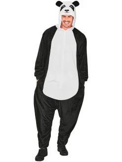 Kombinezon kostiumowy "Panda" w kolorze biało-czarnym