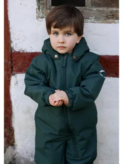 Kombinezon zimowy w kolorze zielonym