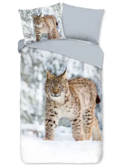 Komplet pościeli flanelowej "Lynx" w kolorze szarym