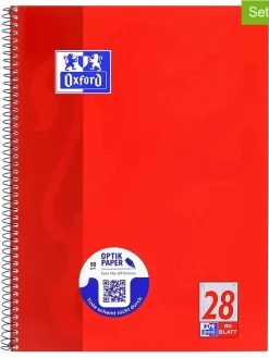Kołozeszyty (5 szt.) w kolorze czerwonym - A4