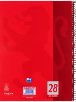 Kołozeszyty (5 szt.) w kolorze czerwonym - A4