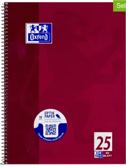 Kołozeszyty (2 szt.) w kolorze czerwonym - A4