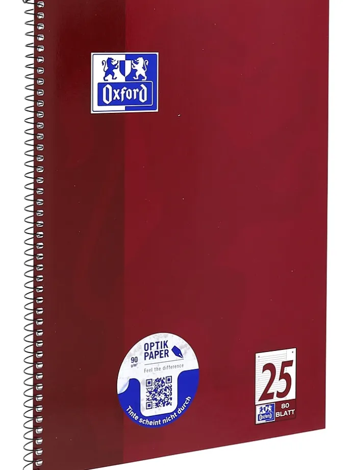 Kołozeszyty (2 szt.) w kolorze czerwonym - A4