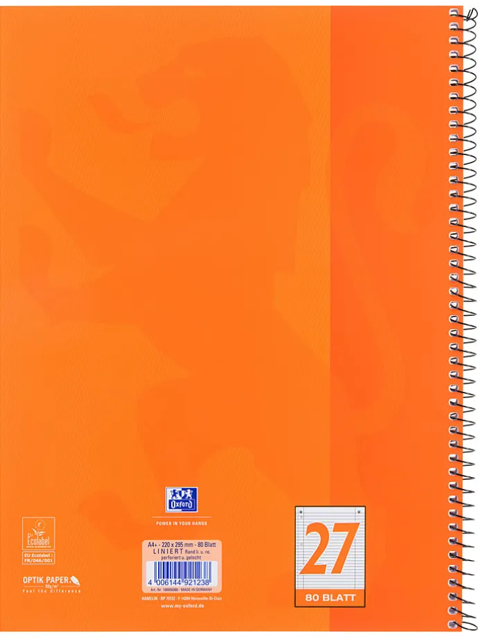 Kołozeszyty (5 szt.) w kolorze pomarańczowym - A4