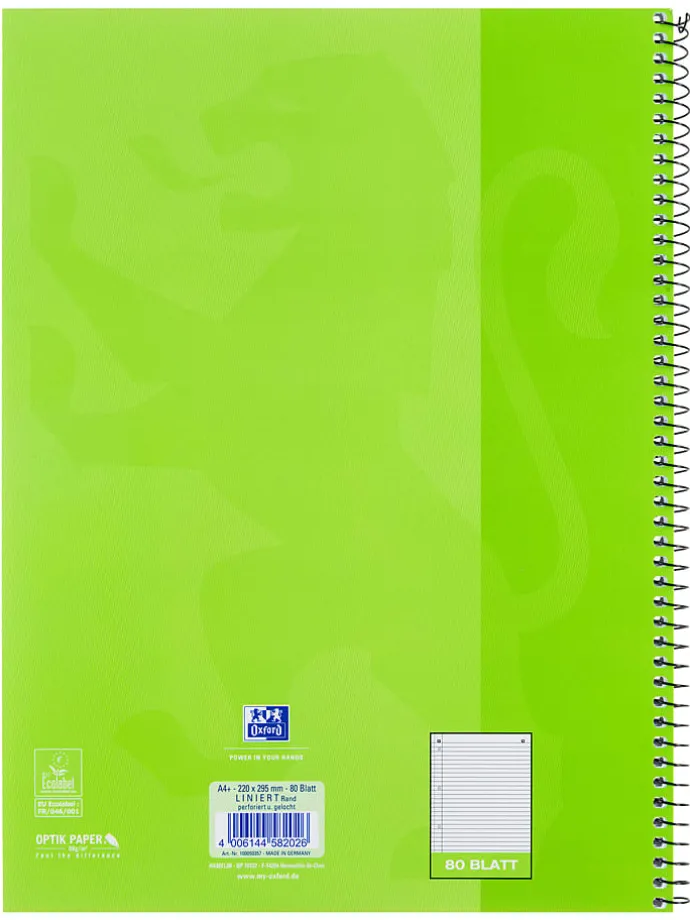 Kołozeszyty (5 szt.) w kolorze zielonym - A4