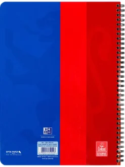 Kołozeszyty 2w1 (2 szt.) w kolorze czerwono-niebieskim - A4