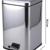 Kosz łazienkowy w kolorze srebrnym - 3 l