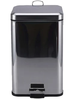 Kosz łazienkowy w kolorze srebrnym - 3 l
