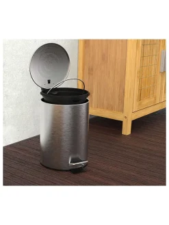 Kosz kosmetyczny w kolorze srebrnym - 3 l