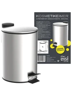 Kosz kosmetyczny w kolorze srebrnym - 3 l
