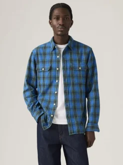 Koszula "Jackson Worker" - Relaxed fit - w kolorze niebieskim